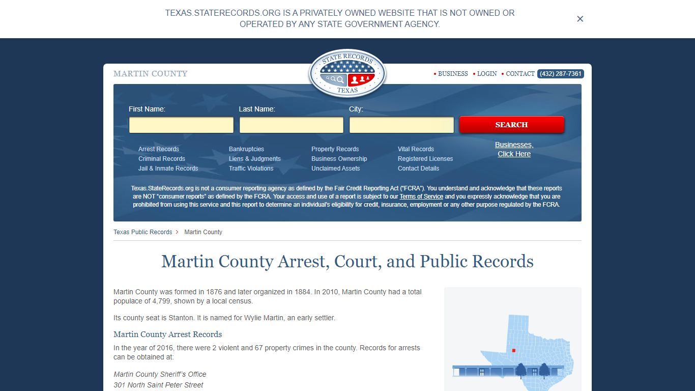 Martin County Arrest, Court, and Public Records